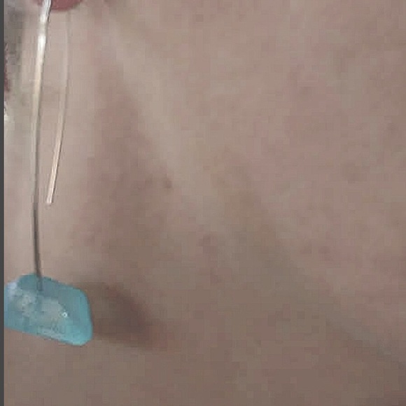 Aquamarine & 925 French wire Gem Drop Earrings - Picture 4 of 4